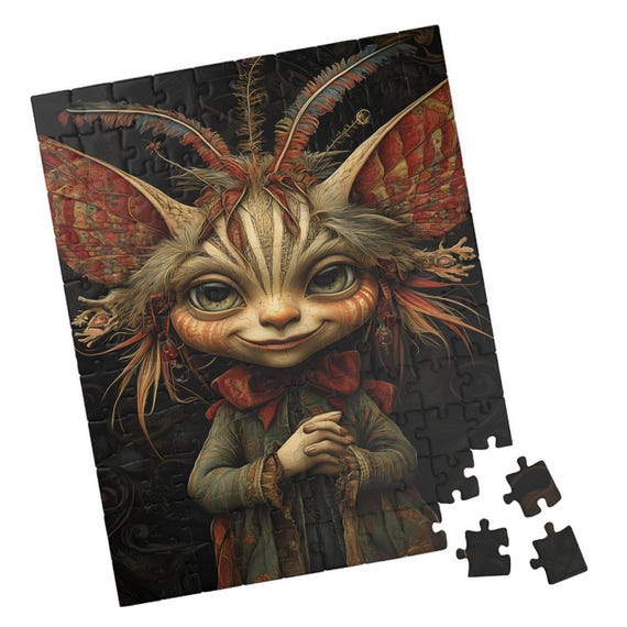 Gobbletwist Gremlin Jigsaw Puzzle Gift For Holidays Birthdays Get Well And Nursing Homes Fun Tech Free Activity