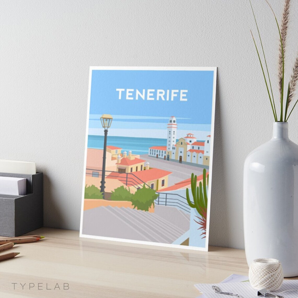 Tenerife Travel Print, Canary Islands Wall Decor - Image 2