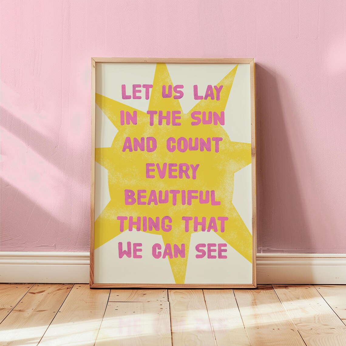 Sunshine Boho Sun Illustration Art Print