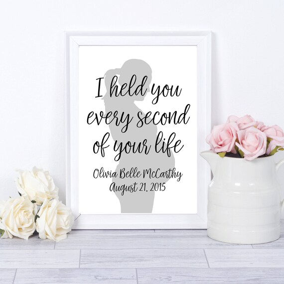 I Held You Every Second Of Your Life Baby Loss Memorial Poster