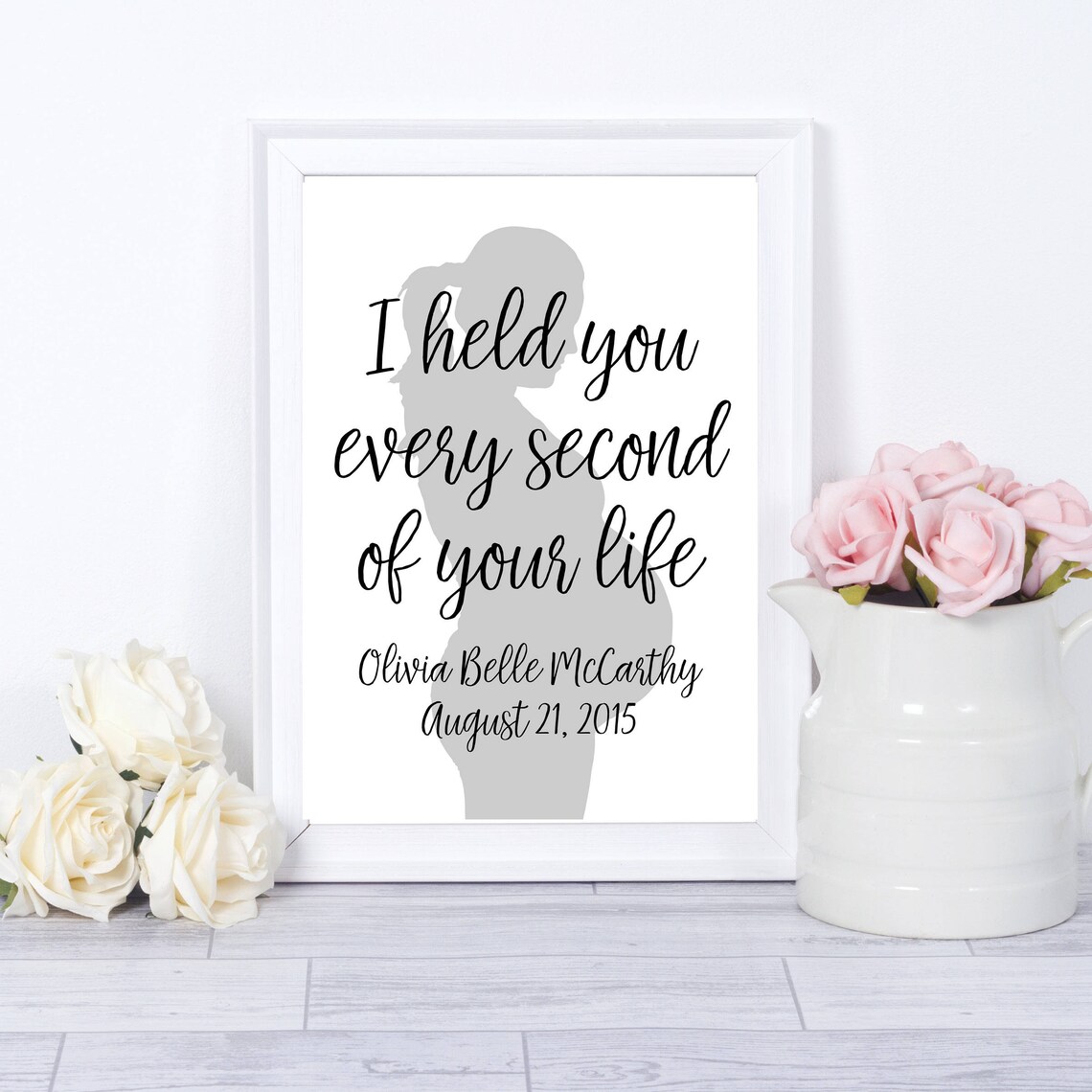 I Held You Every Second Of Your Life Baby Loss Memorial Poster
