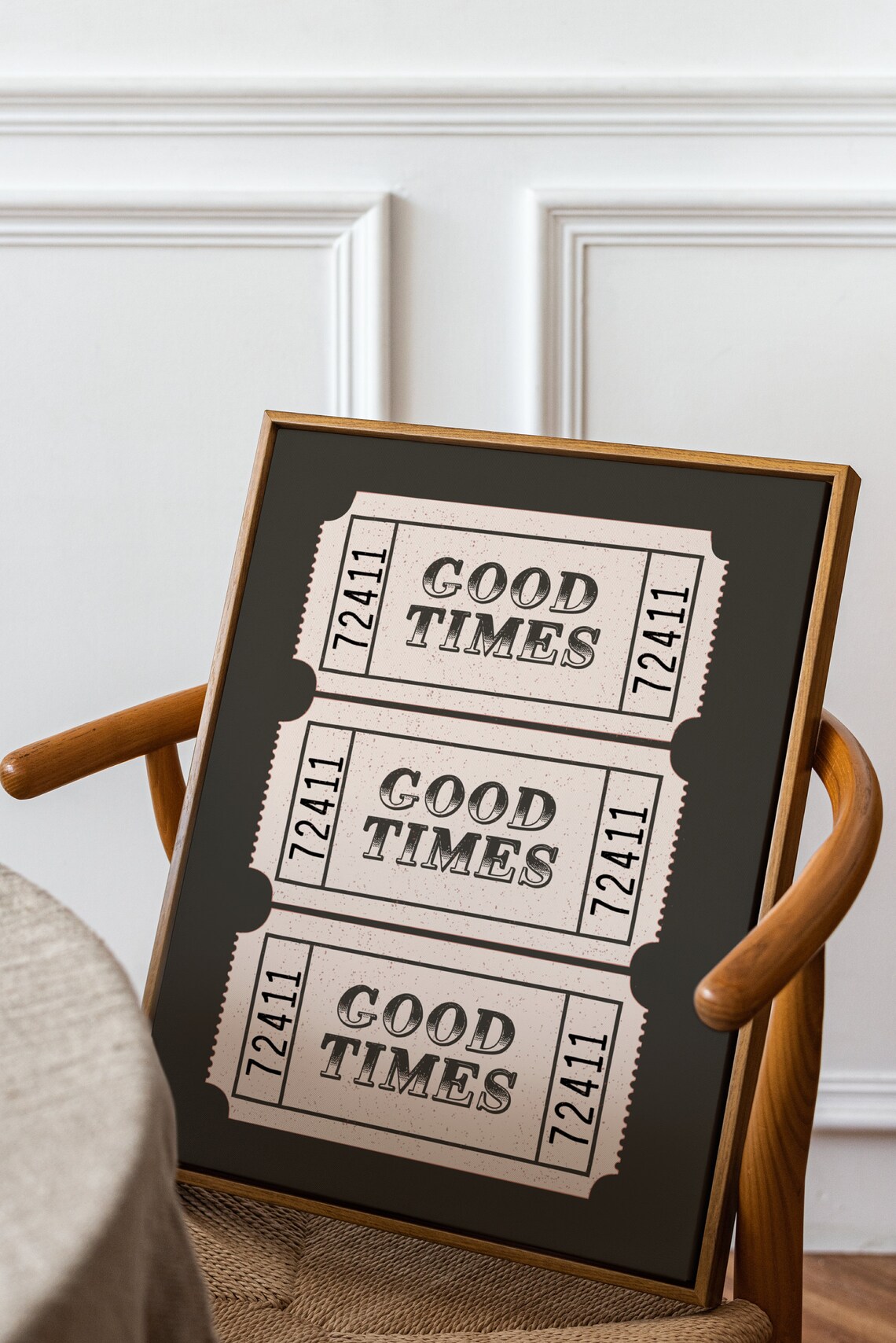Good Times Ticket Vintage Retro Poster Print - Image 2