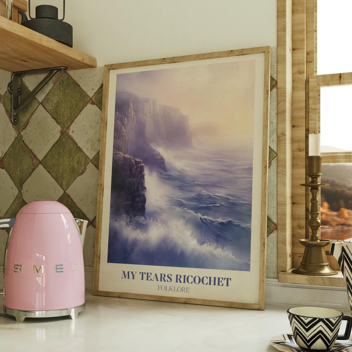 My Tears Ricochet Music Wall Art, Folklore Bedroom