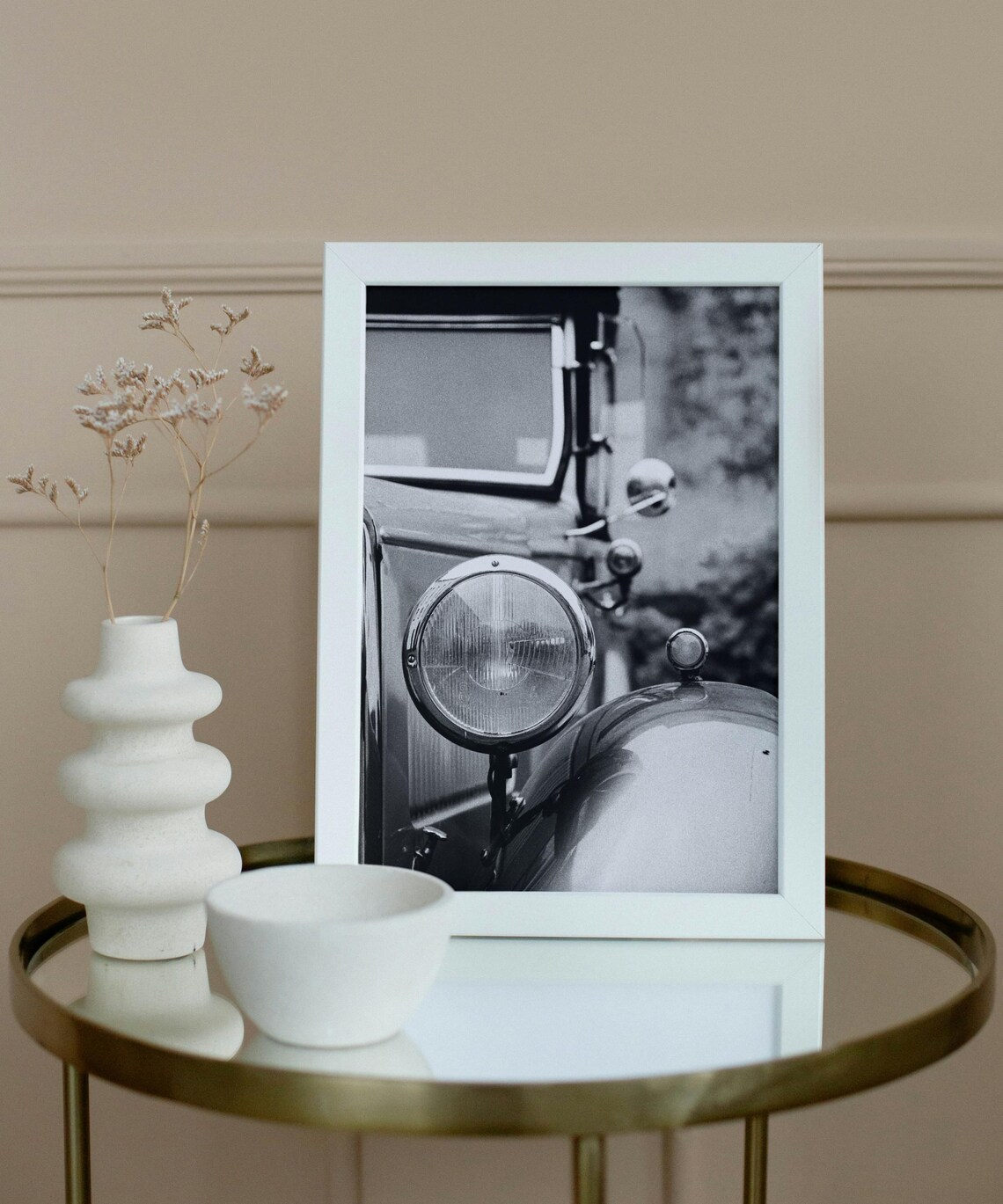 Vintage Car Close-Up, Classic Black And White Photography - Image 4