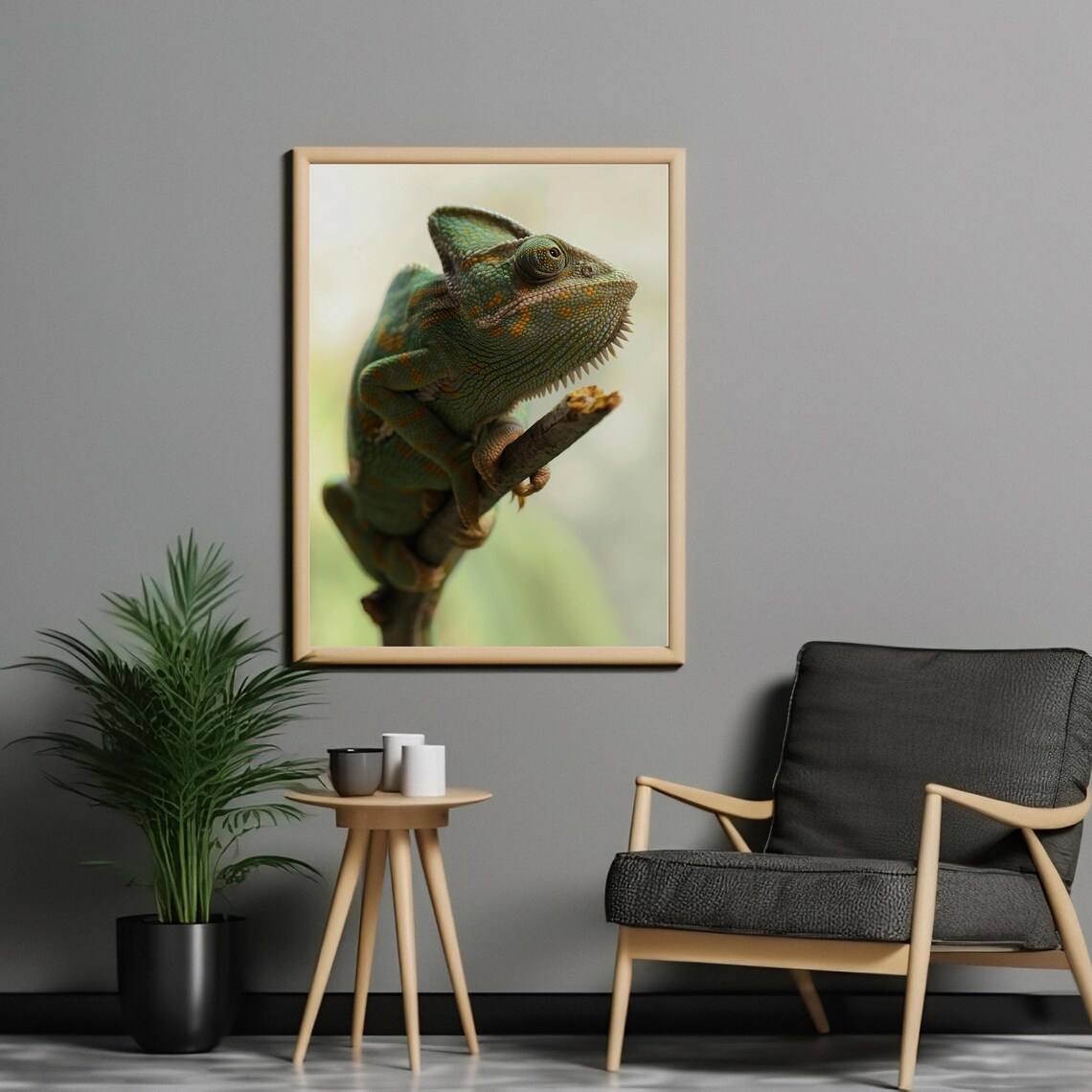 Realistic Chameleon - Contemporary Travel Poster - Image 5