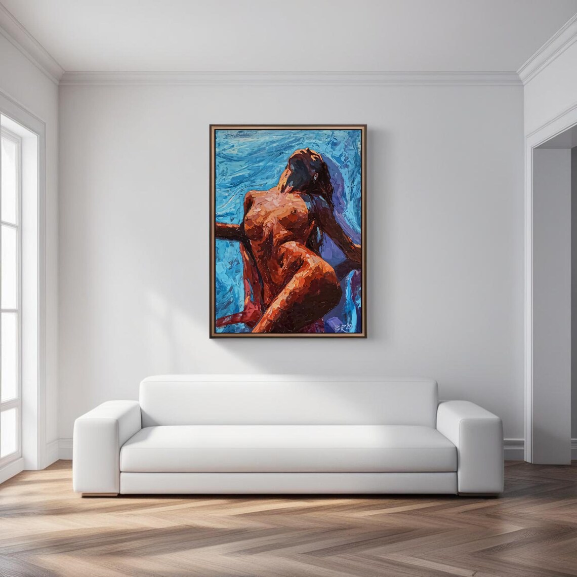 Sensual Abstract Female Art, Modern Nude Woman - Image 5