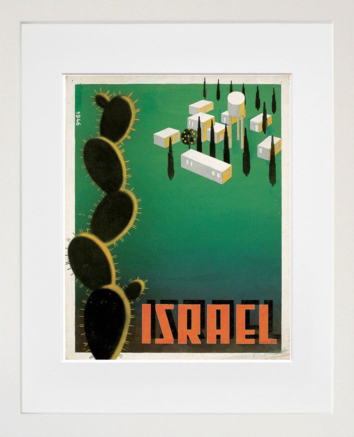 Israel Vintage Travel Poster Print, Home Decor