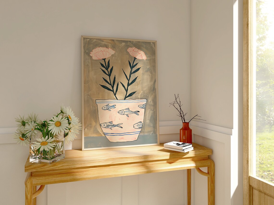 Mediterranean Vintage Still Life, Botanical Art Print - Image 3