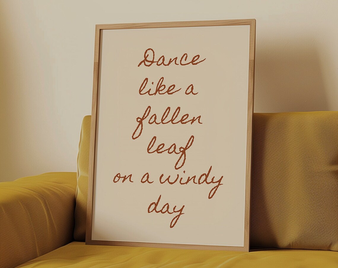 Fall Quote Art Print, Neutral Autumn Decor - Image 5