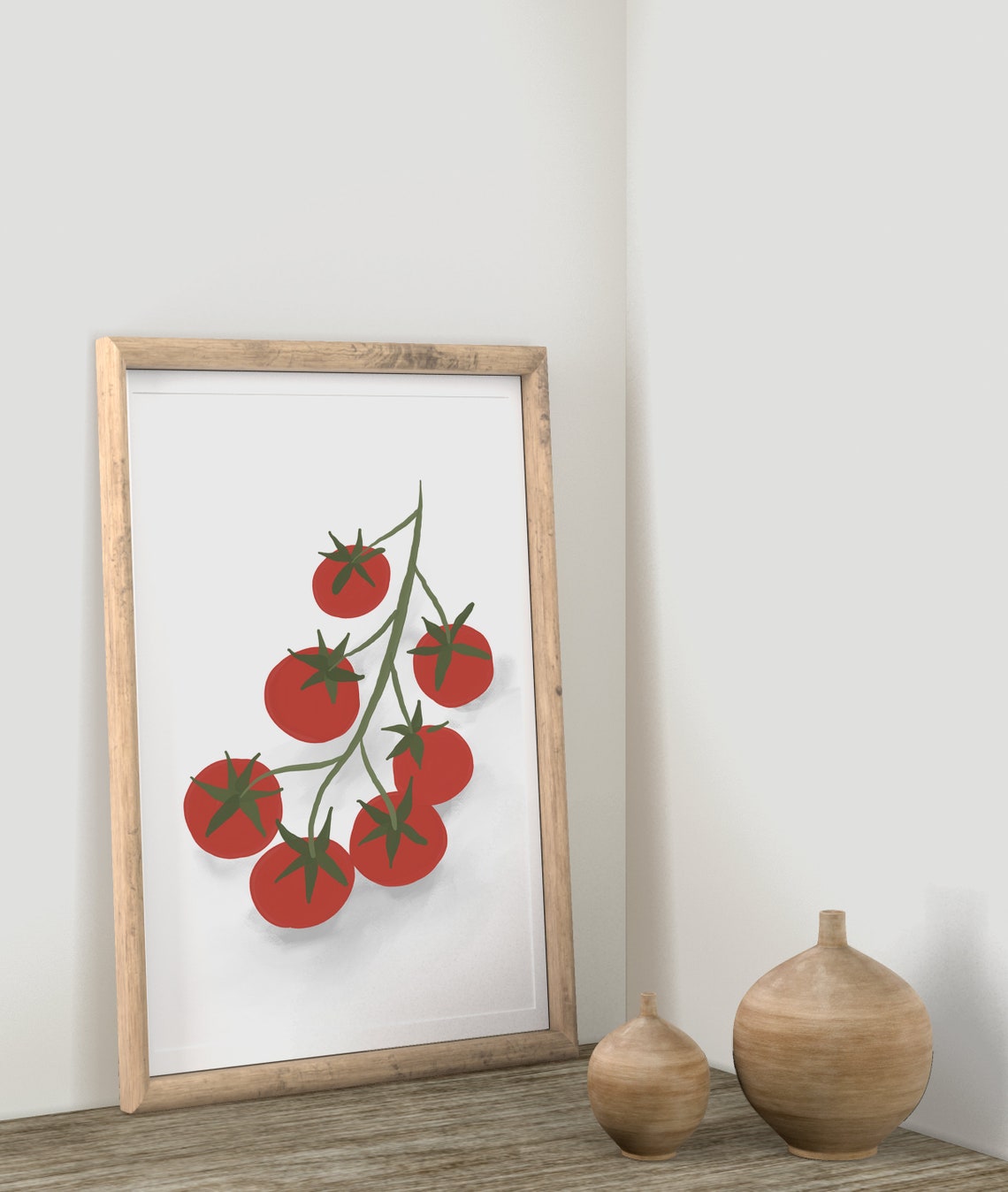 Cherry Tomatoes On Vine Fresh Bold Red Produce Kitchen Poster - Image 3