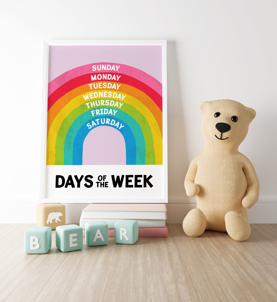 Rainbow Days of the Week Nursery Classroom Poster - Image 5