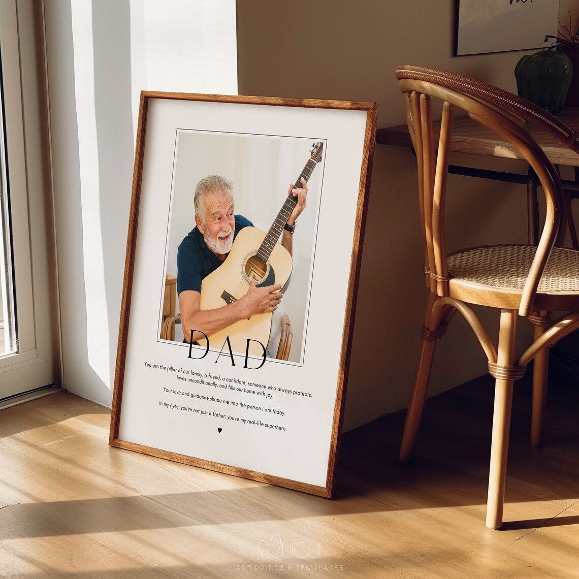 Dad Art Print, Customizable Father's Day Gift - Image 4