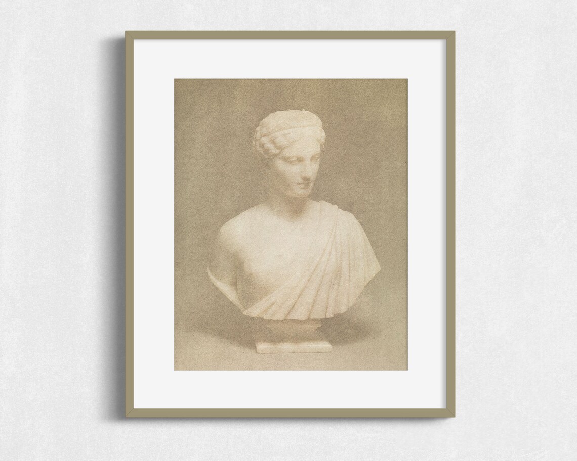 Greek Bust Art Print, Classical Sculpture - Image 2