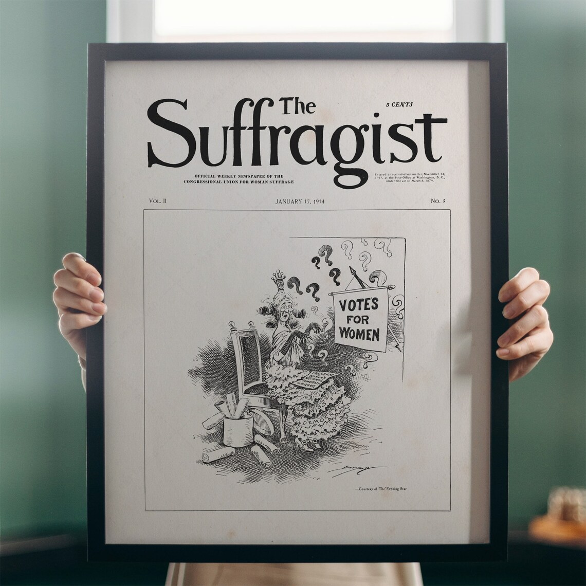 The Suffragist Newspaper January 1914 Votes For Women Feminist Poster - Image 3