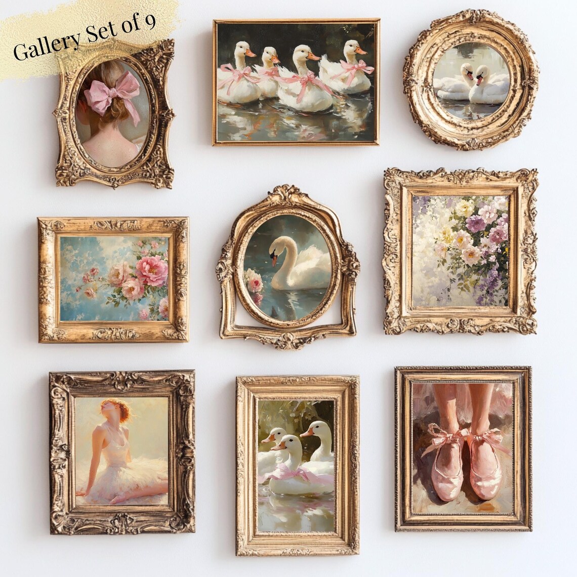 Vintage Coquette French Country Art Prints