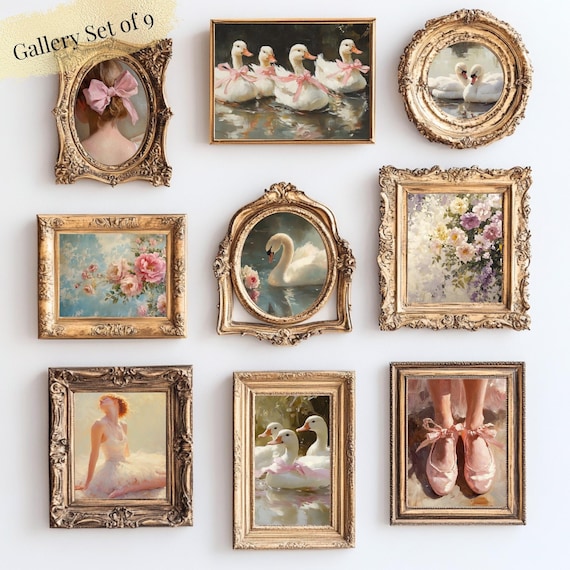 Vintage Coquette French Country Art Prints