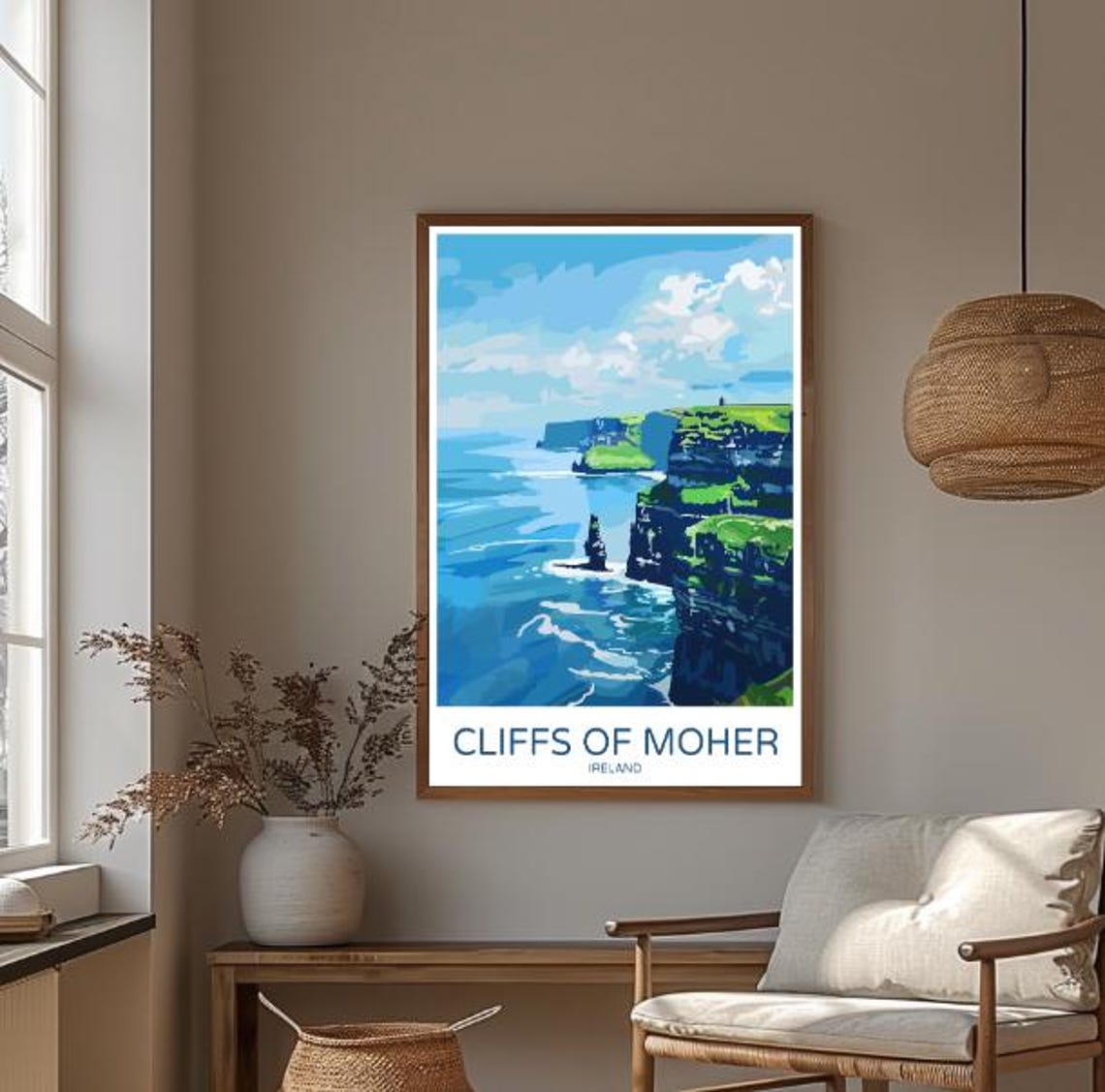 Cliffs Of Moher Ireland Dramatic Coastal Landscape Travel Poster - Image 3