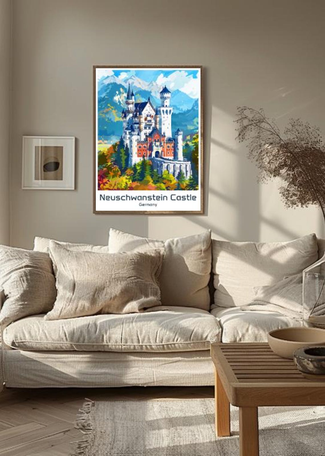 Neuschwanstein Castle Germany Fairytale Palace Mountains Travel Poster - Image 3