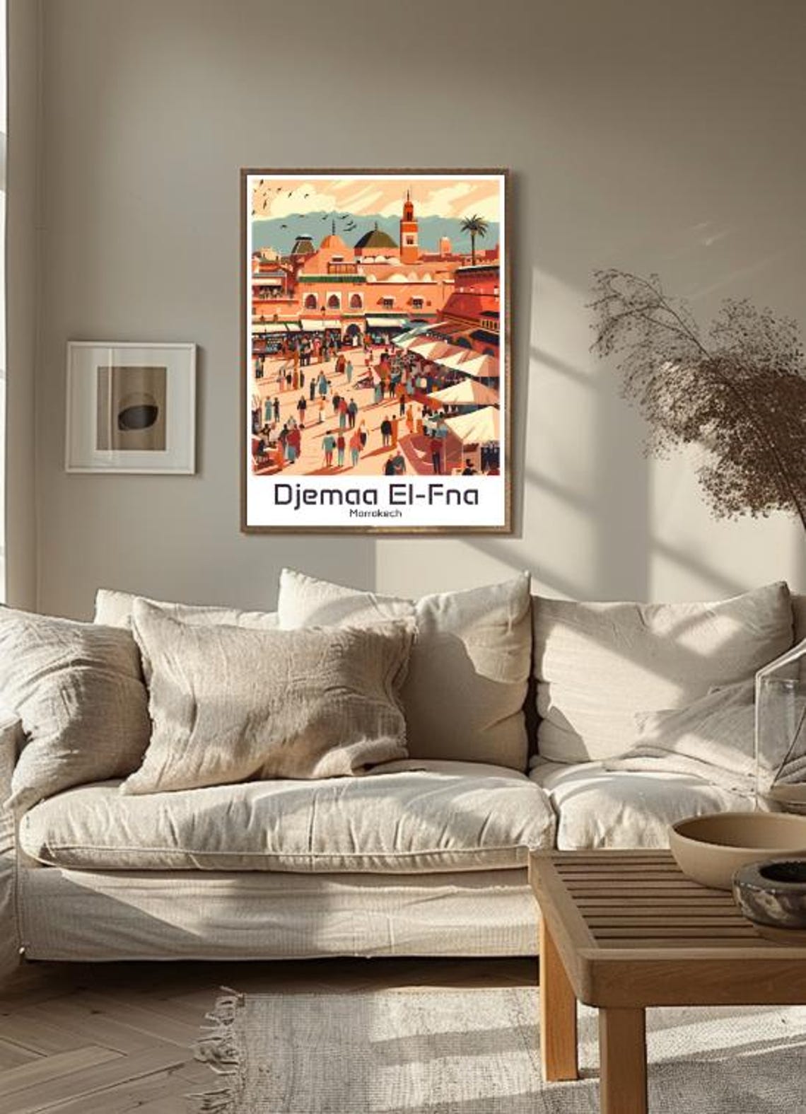Djemaa El-Fna Market Square Atlas Mountains Marrakech Poster - Image 3