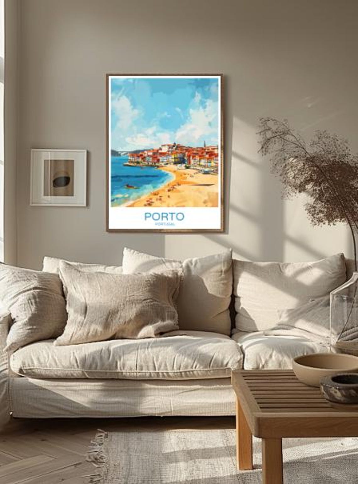 Porto Portugal Travel Posterhistoric City Views Porto Riverside Wall Art Portuguese Landscape Print Portugal Travel Decor Home Artwork - Image 2