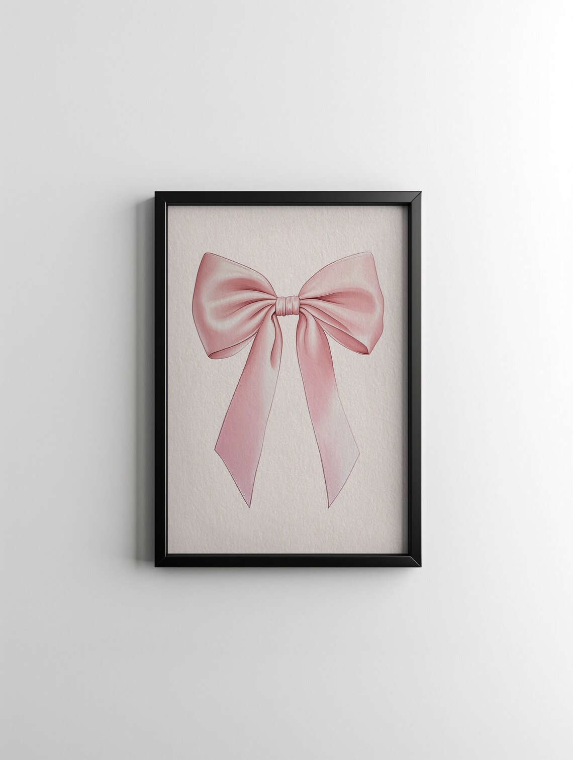 Pink Satin Bow Illustration Coquette Bedroom Wall Decor Trendy Girl Poster - Image 4