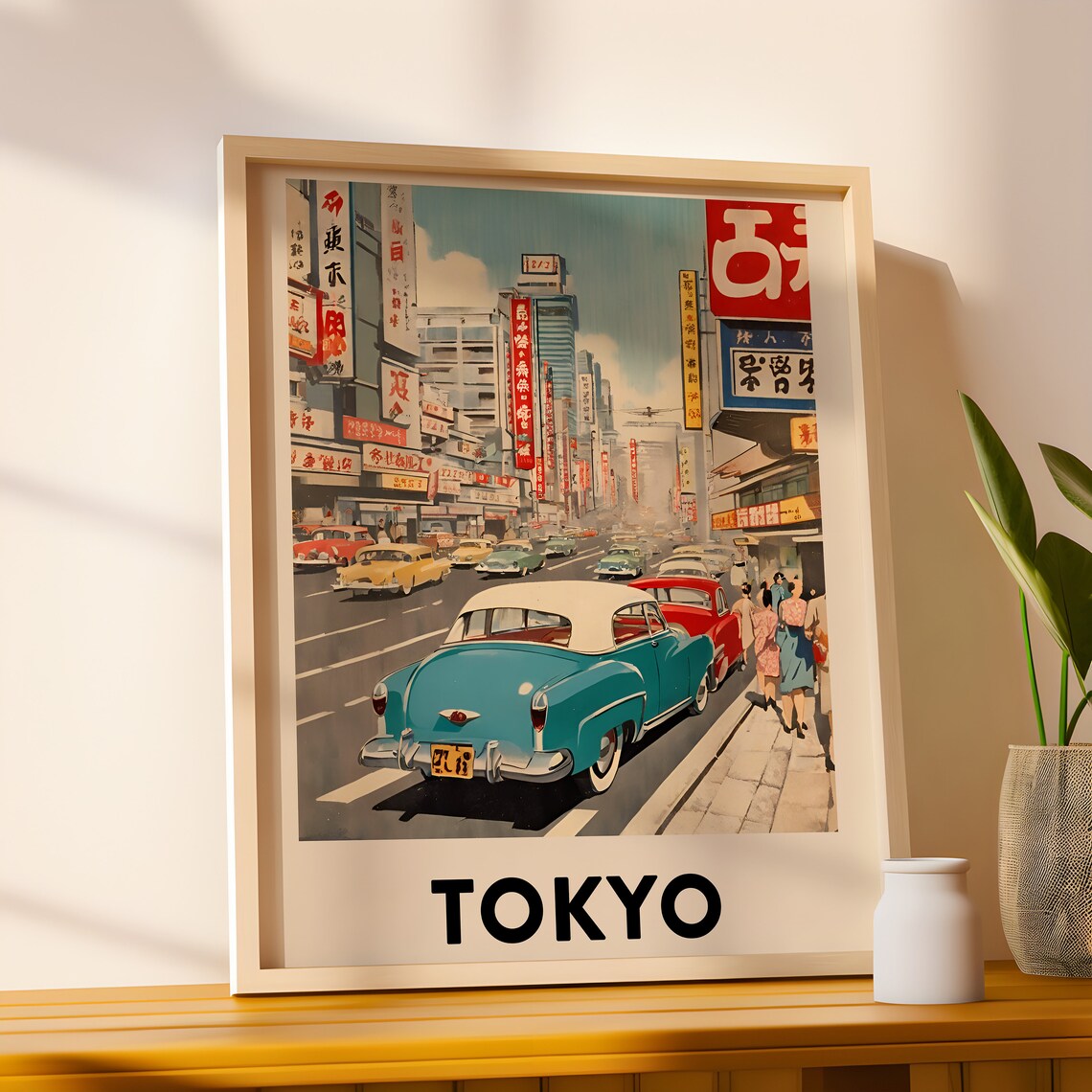 Tokyo Vintage Travel Poster Art Print - Image 3