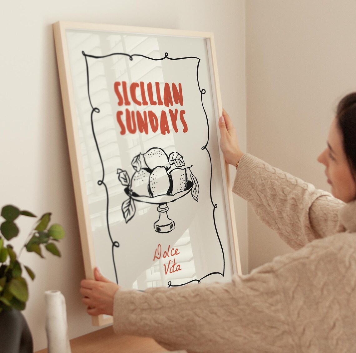 Sicilian Sundays Poster, Italian Kitchen Decor - Image 4