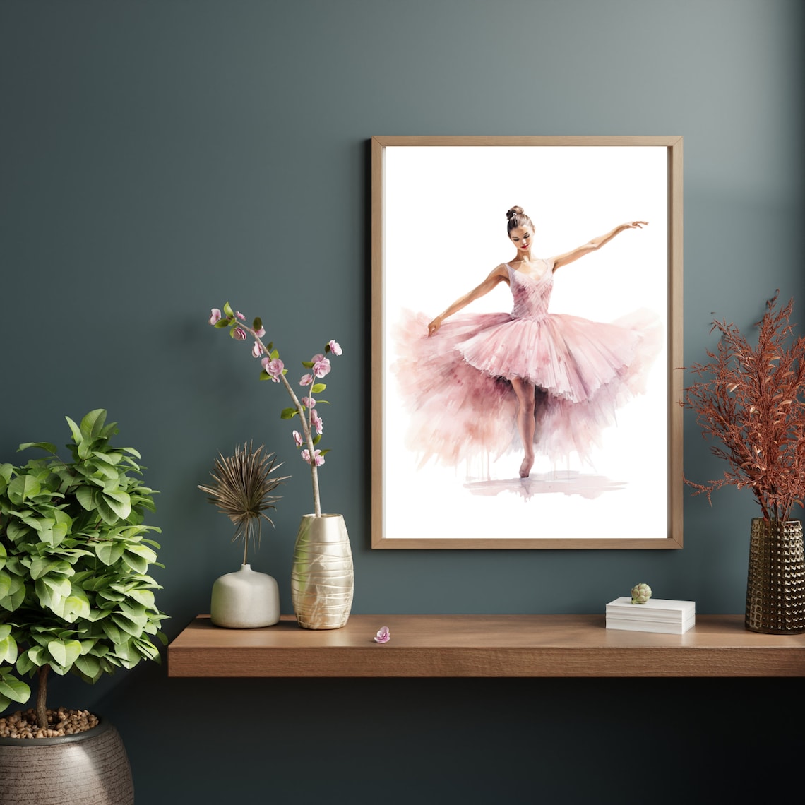 Ballerina Girl Watercolor Painting, Dance Art Print - Image 3