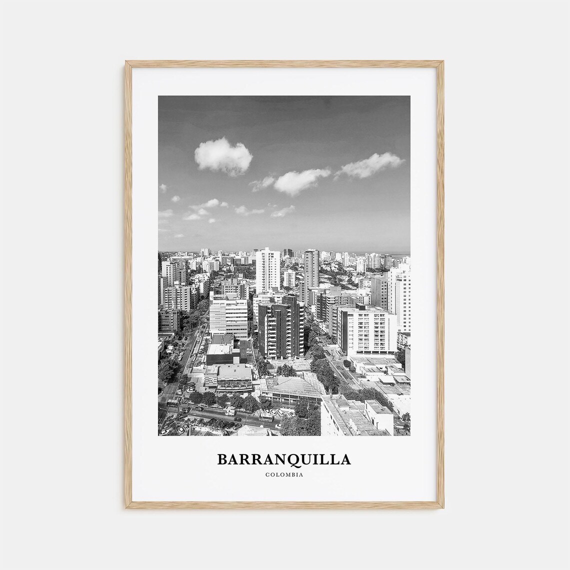 Barranquilla Colombia Aerial View Of Modern City Skyline Poster