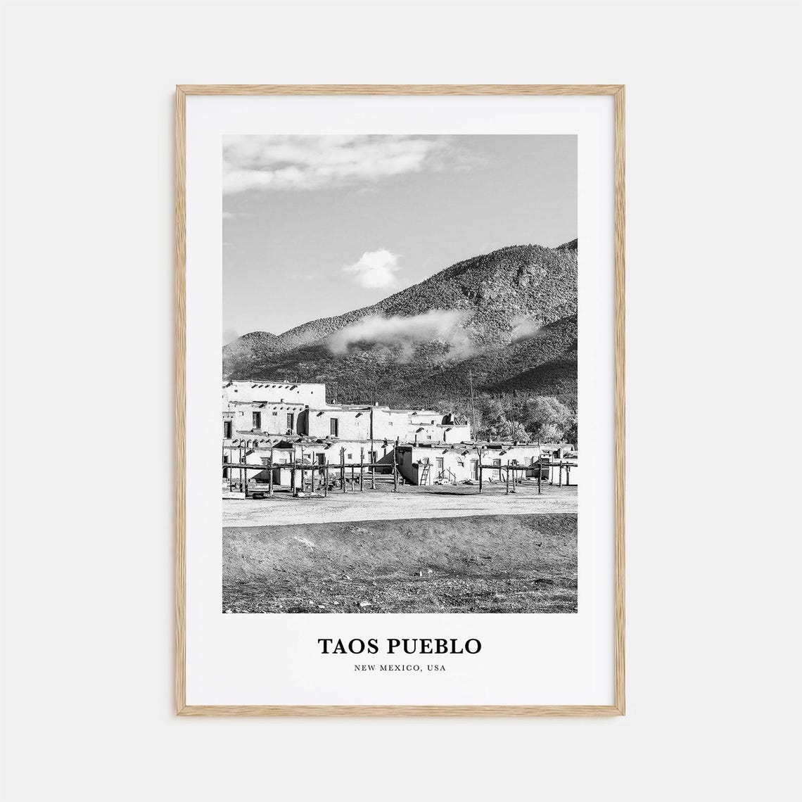 Taos Pueblo Wall Art Taos Pueblo Wall Decor Taos Pueblo Poster Taos Pueblo Home Decor Taos Pueblo Travel Gift Taos Pueblo Travel Print