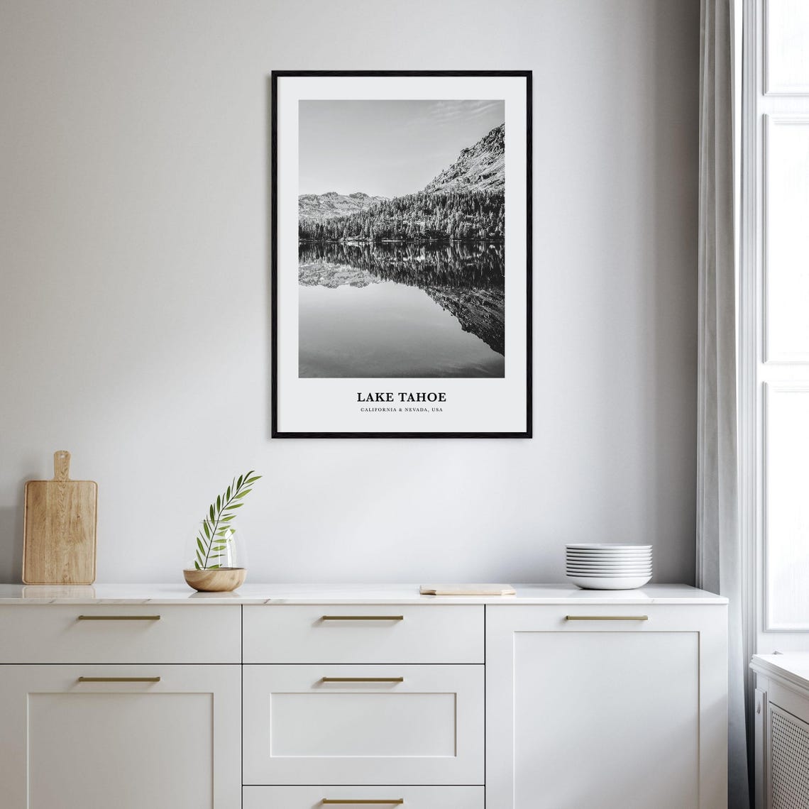 Lake Tahoe Wall Art No 2 Lake Tahoe Wall Decor Lake Tahoe Poster Lake Tahoe Home Decor Lake Tahoe Travel Gift Lake Tahoe Travel Print - Image 2