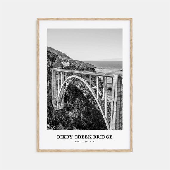 Bixby Creek Bridge Wall Art Bixby Creek Bridge Wall Decor Bixby Creek Bridge Poster Bixby Creek Bridge Home Decor Bixby Travel Gift