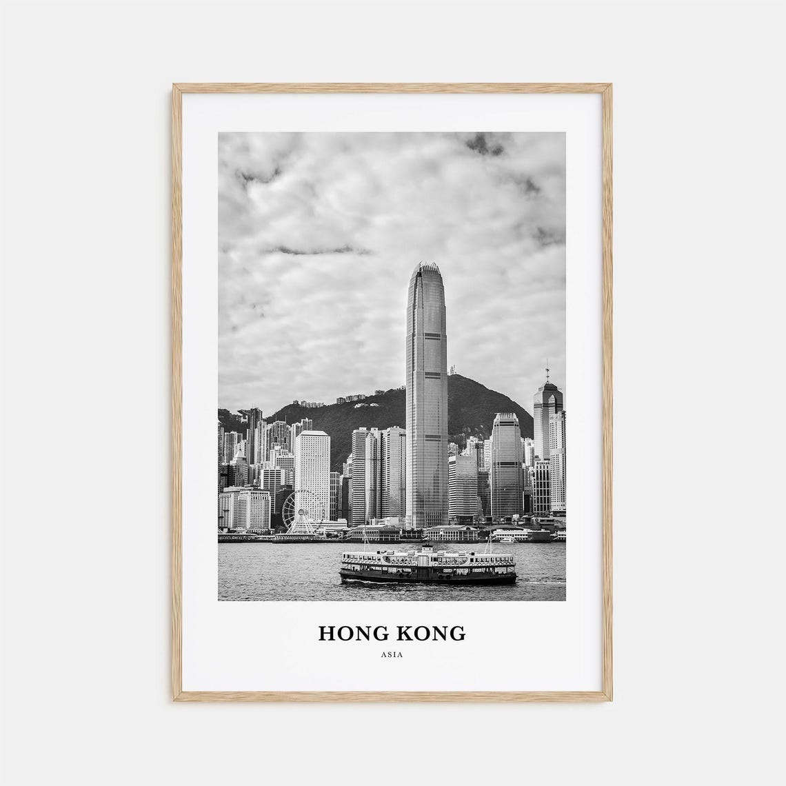 Hong Kong Wall Art No 3 Hong Kong Wall Decor Hong Kong Poster Hong Kong Home Decor Hong Kong Travel Gift Hong Kong Travel Print