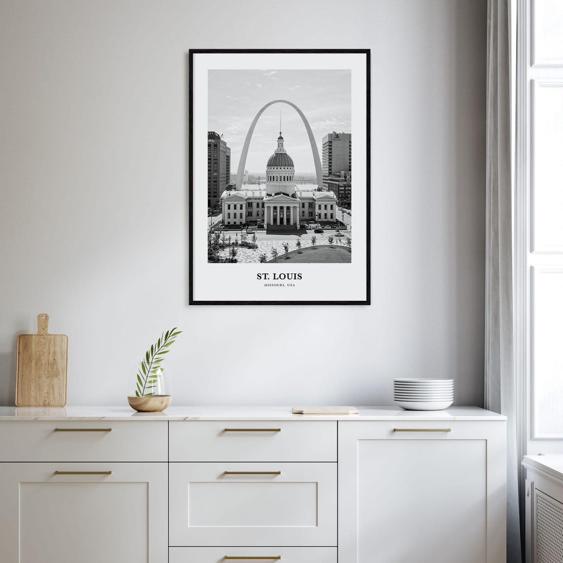 St. Louis Missouri Gateway Arch Old Courthouse Dome Photo Poster - Image 2