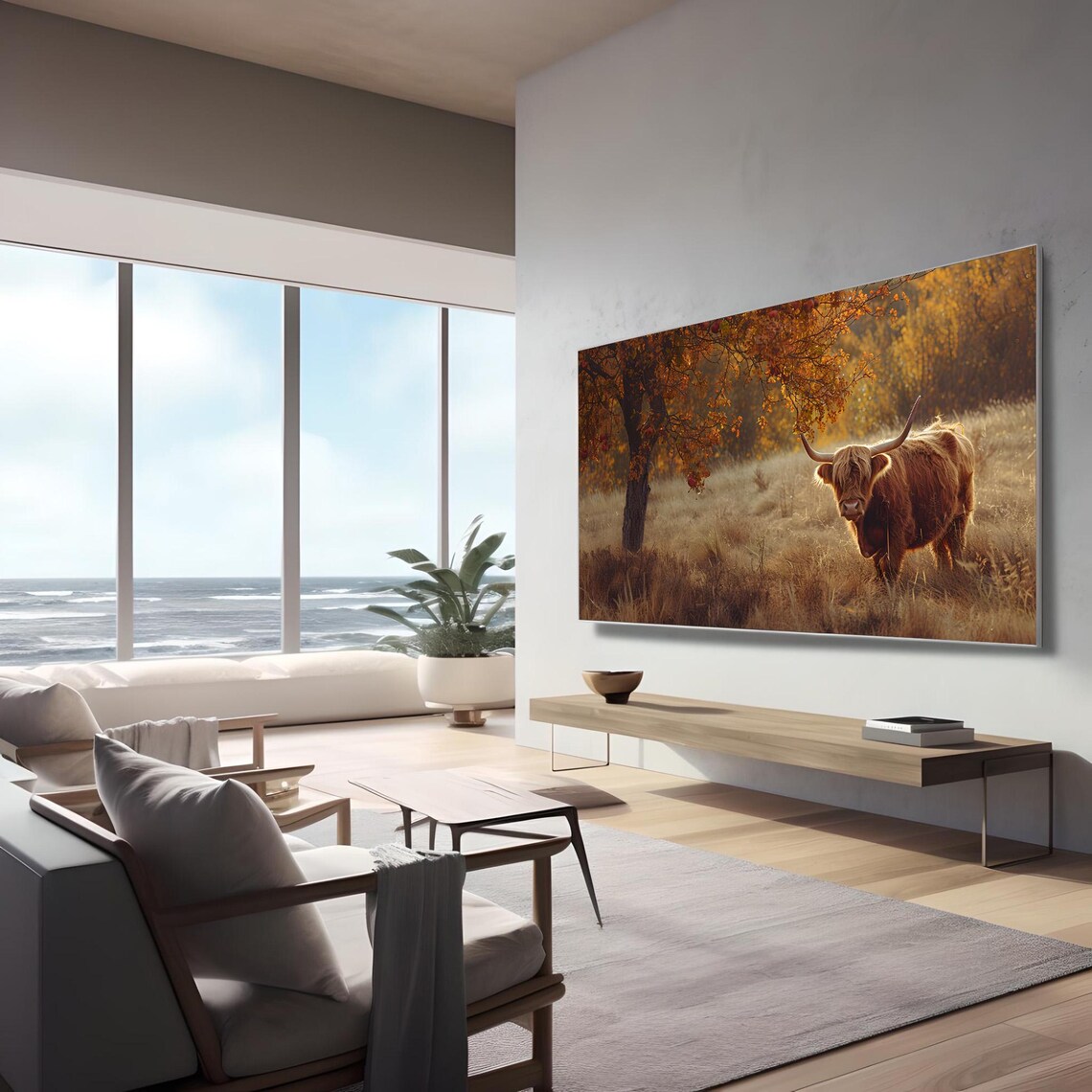 Highland Cow Art Print, Country Farmhouse Decor - Image 3