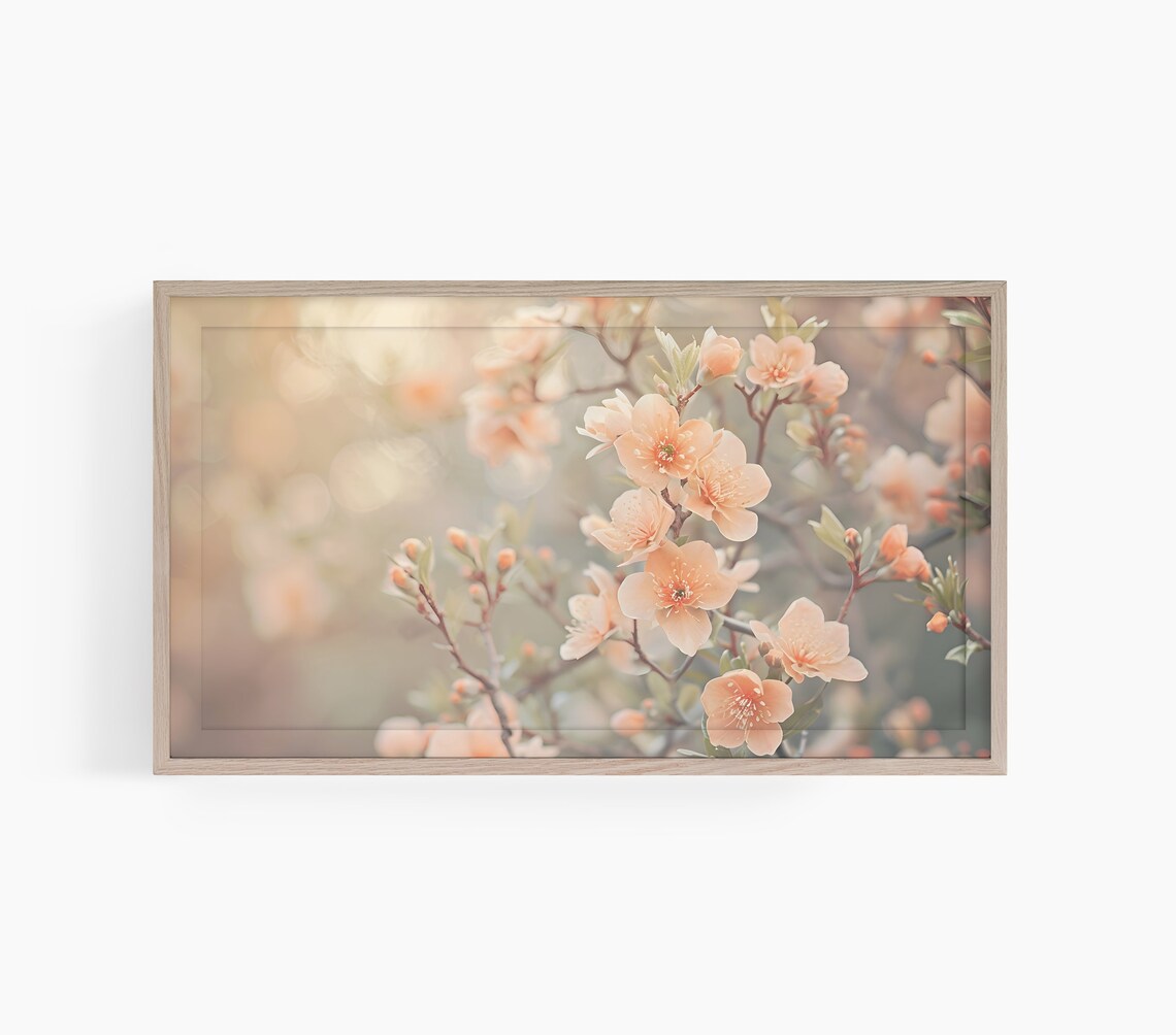 Floral Frame TV Art, Spring Blooms Art Print