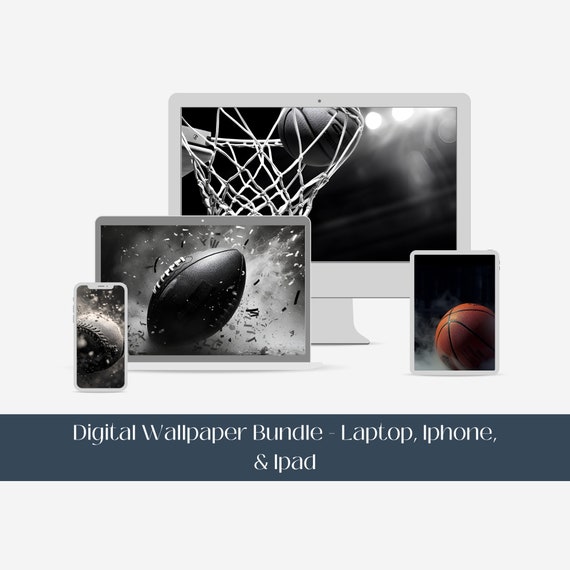 Sports Device Wallpaper Iphone Ipad Laptop Wallpaper Background Sports Screen Saver Baseball Football Basketball Screen Saver Bundle