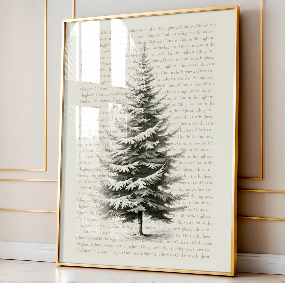 Glory To God In The Highest Christmas Story Print - Image 2