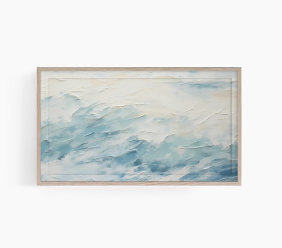 Abstract Frame Tv Art Frame Tv Art Abstract Waves Frame Tv Art Neutral Blue Abstract Waves Frame Tv Art