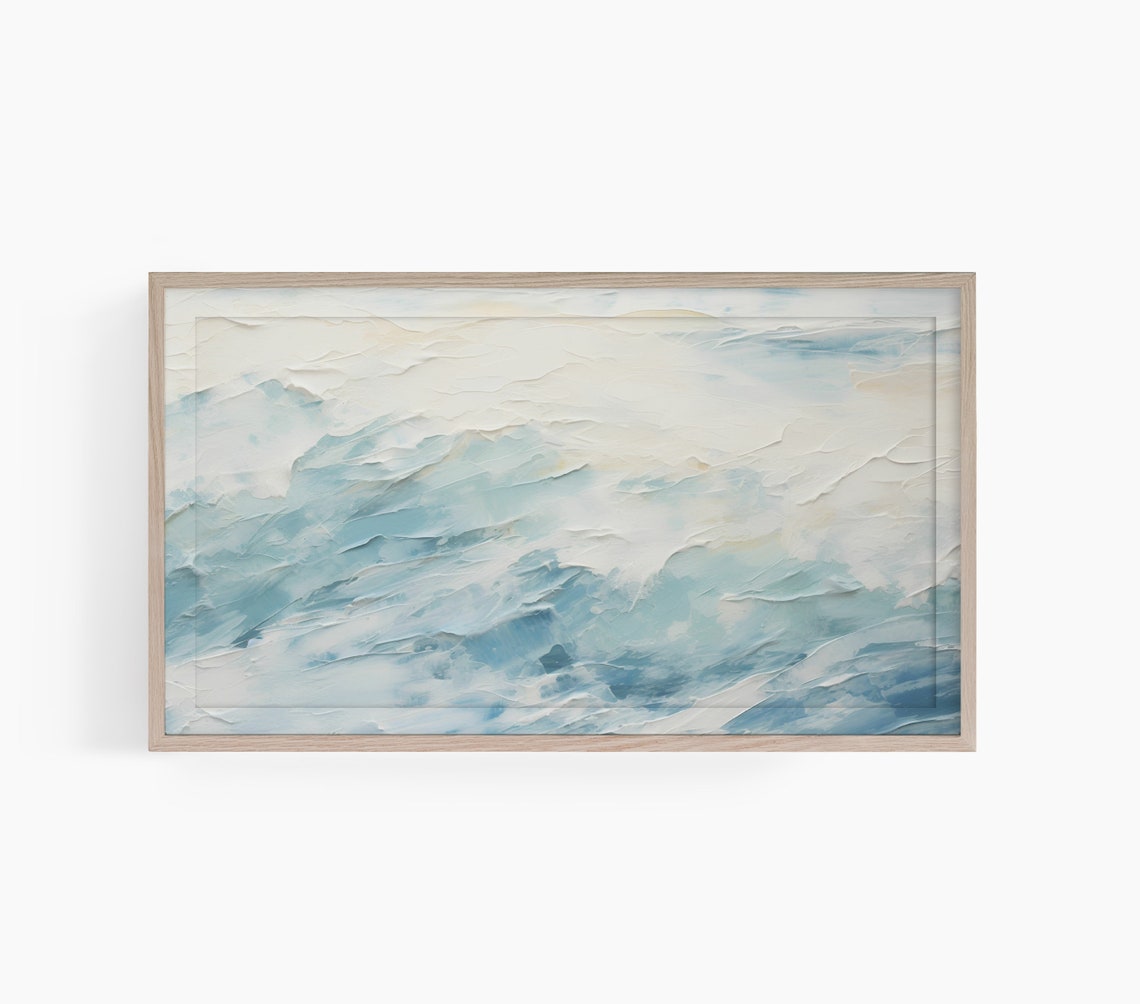 Abstract Frame Tv Art Frame Tv Art Abstract Waves Frame Tv Art Neutral Blue Abstract Waves Frame Tv Art