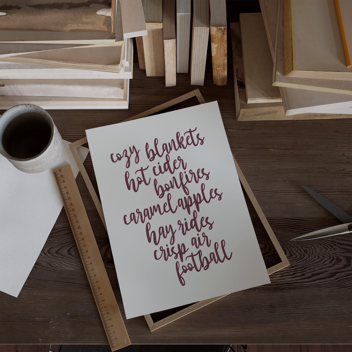 Fall Sayings Typography Print, Fall Decor - Image 3