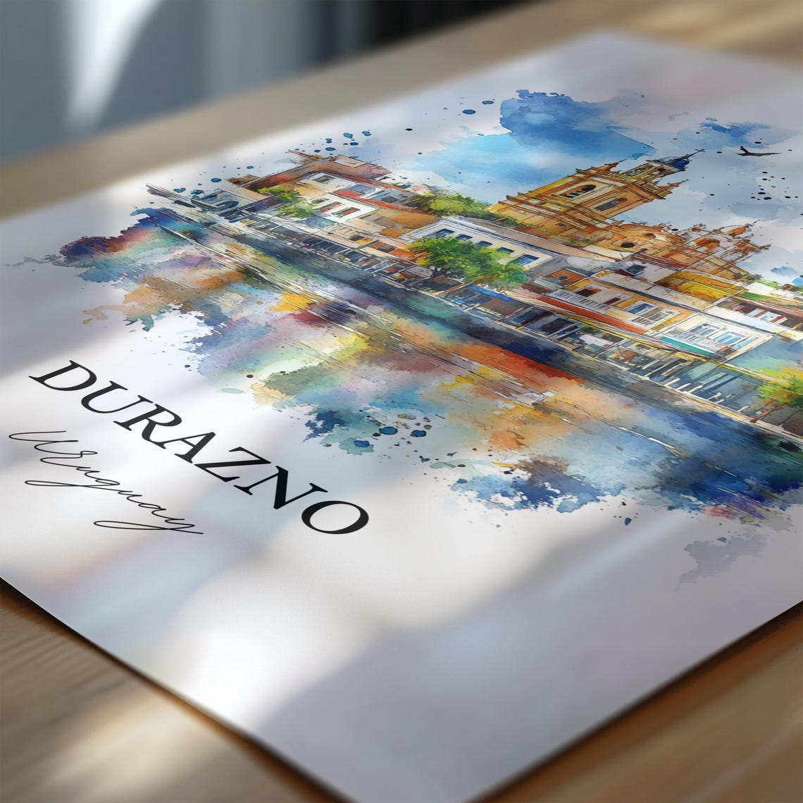 Durazno Wall Art Uruguay Print Watercolor Gift Travel Poster Housewarming - Image 6