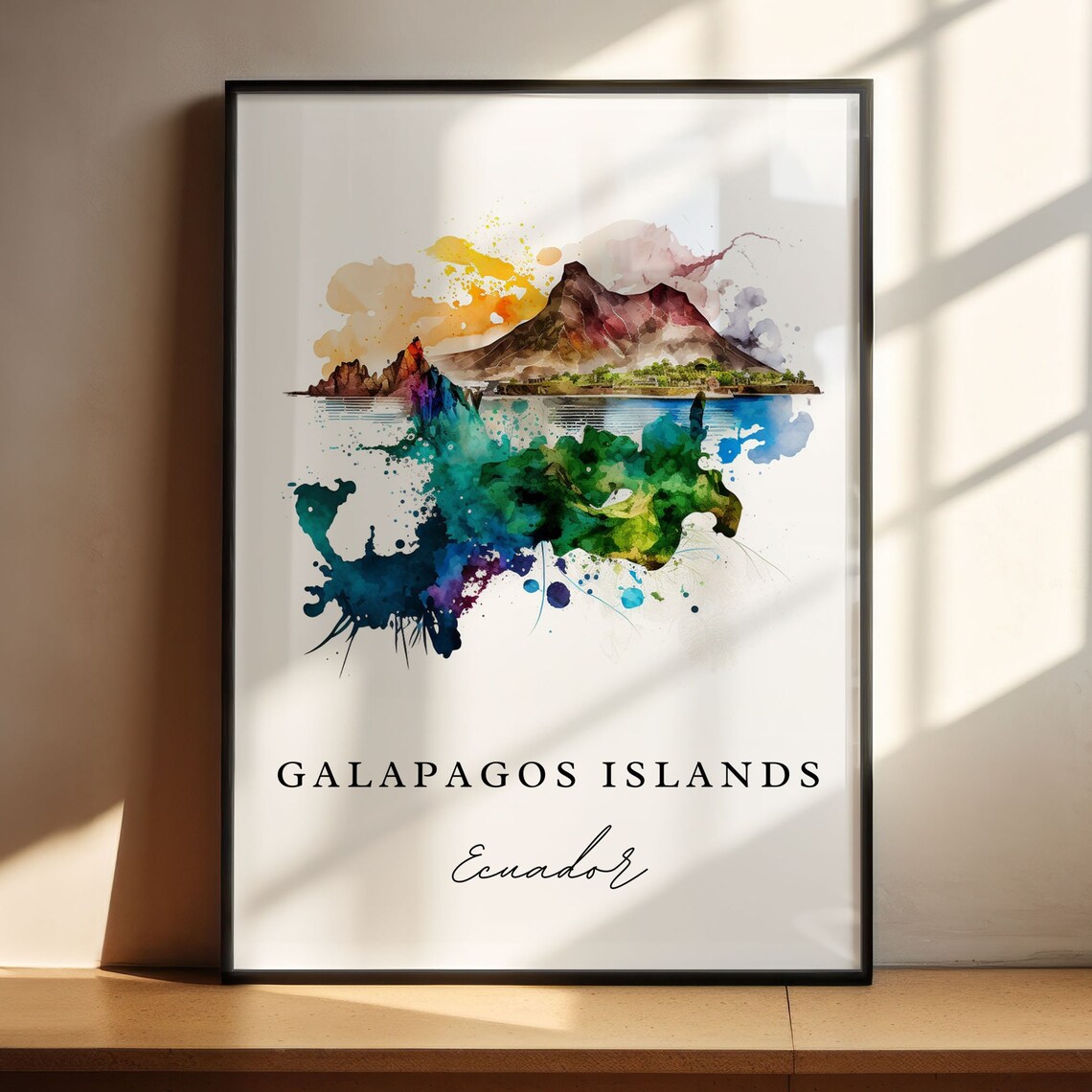 Galapagos Islands Custom Text Travel Poster - Image 4