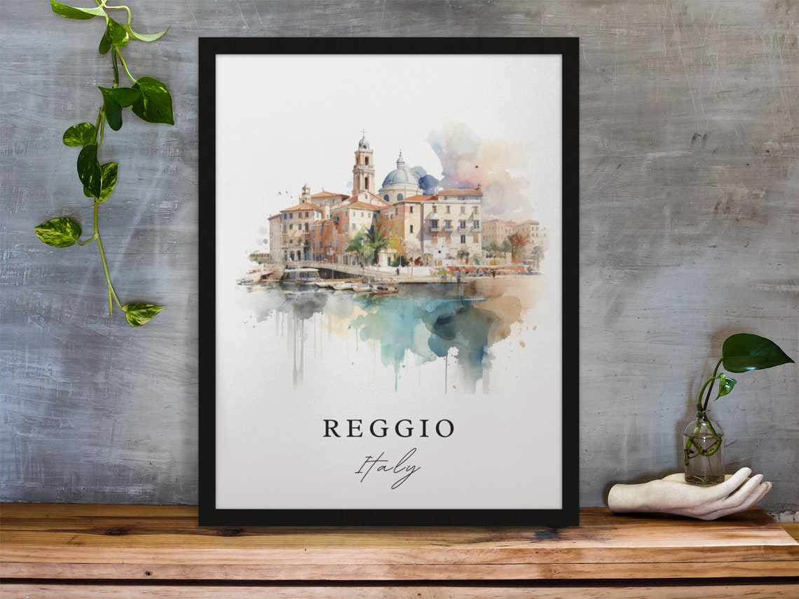 Reggio Italy Custom Text Travel Poster