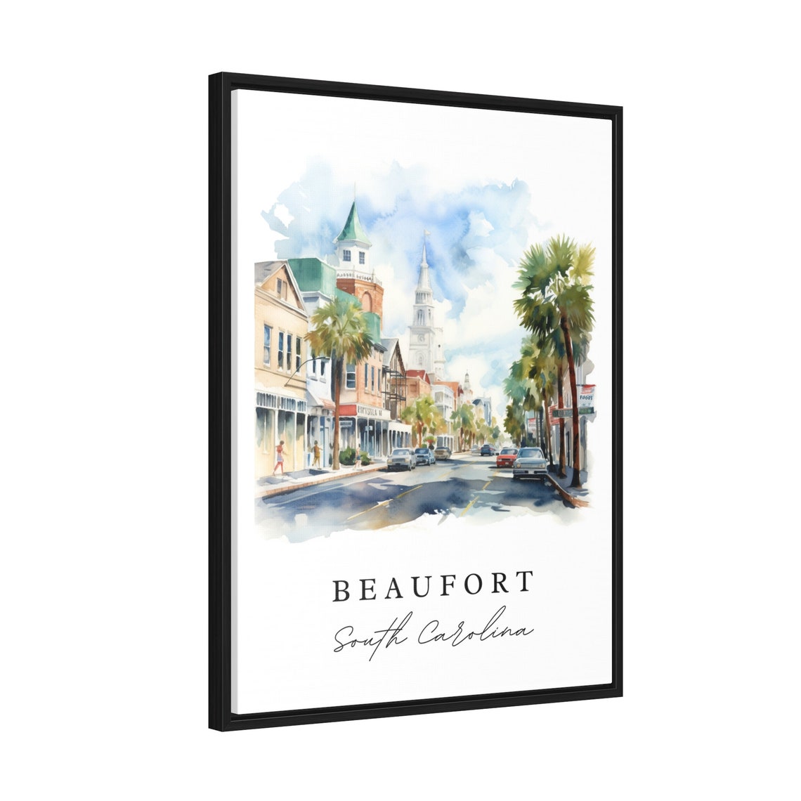 Beaufort SC Travel Poster Print, South Carolina - Image 2