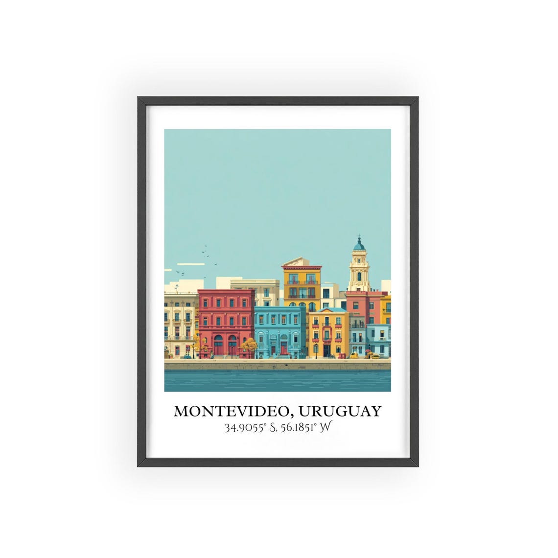 Montevideo Art Retro Travel Home Decor Uruguay Gift Prints Housewarming - Image 2