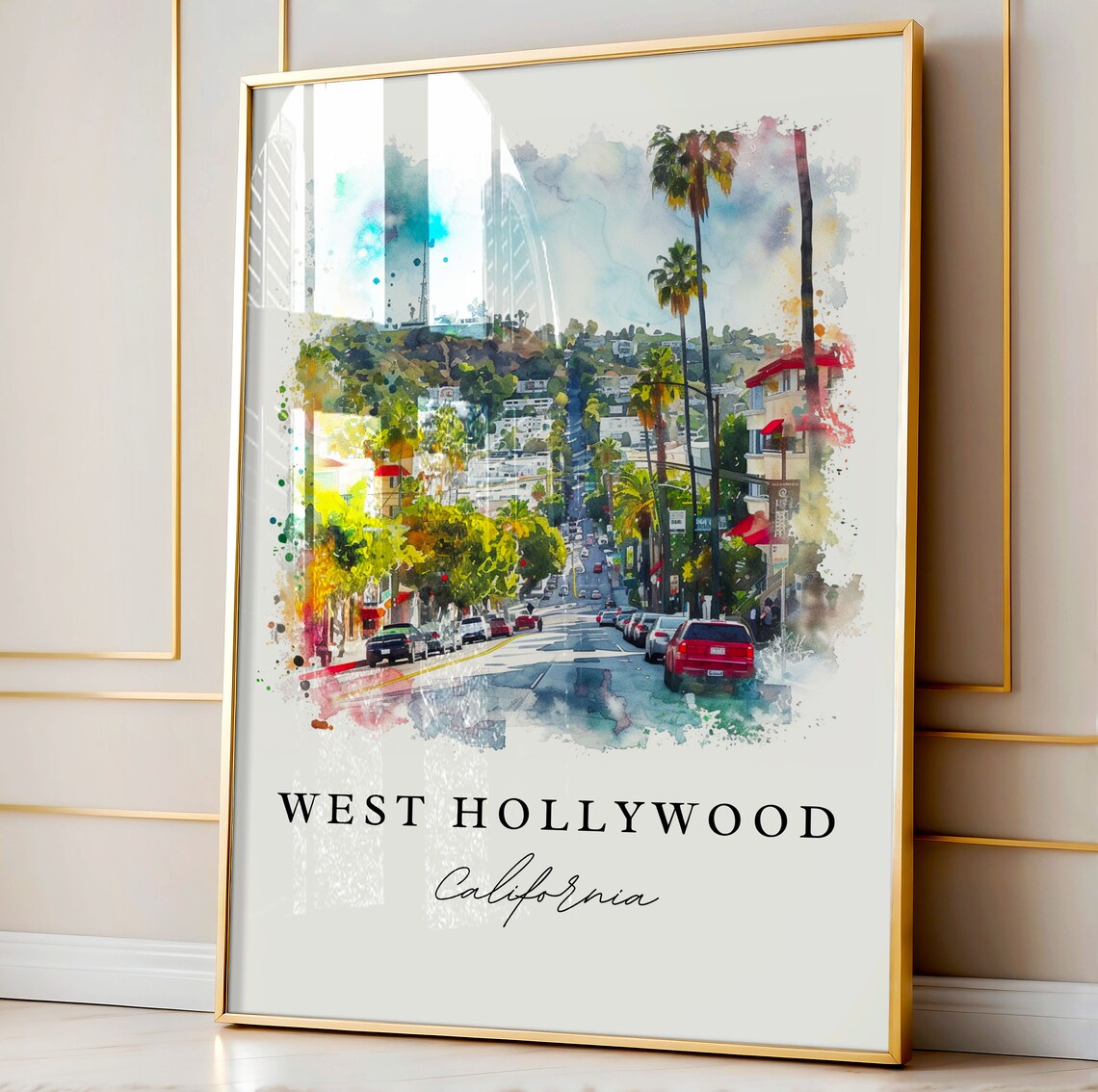 West Hollywood Los Angeles Travel Poster - Image 4