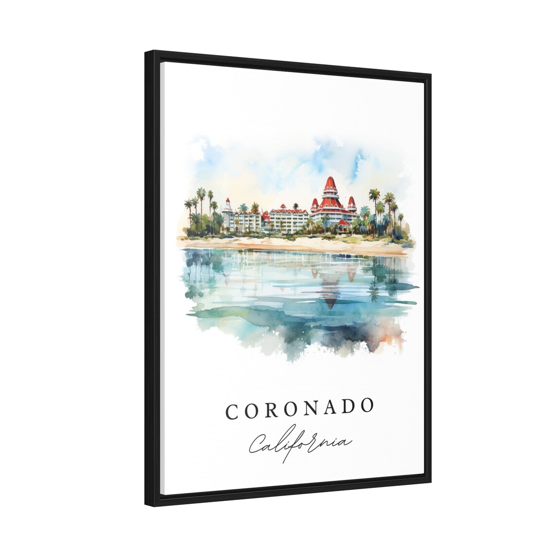 Coronado CA Custom Text Poster Print, Travel Art - Image 2