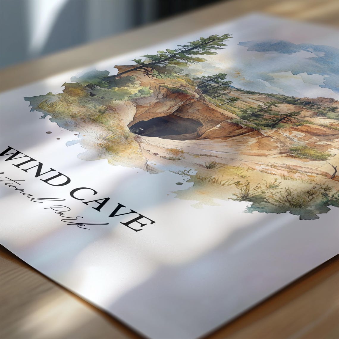 Wind Cave National Park South Dakota Dramatic Canyon Art Poster - Image 6