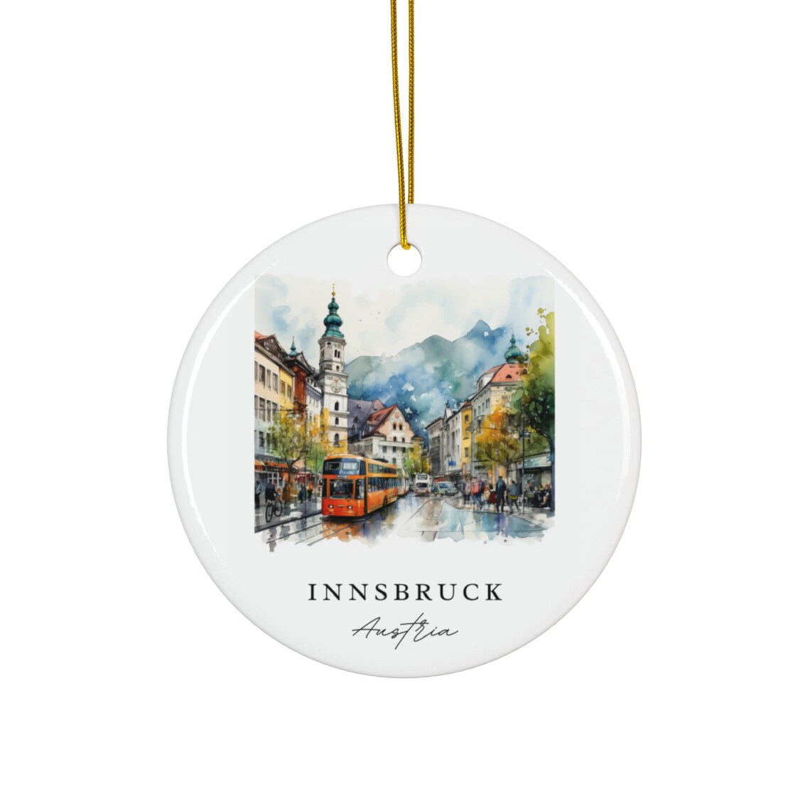 Innsbruck Austria Christmas Ornament, Holiday Decor